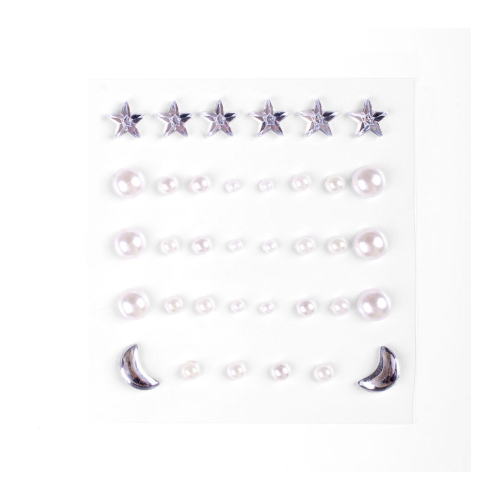 Lethal Cosmetics - Gioielli adesivi per il viso Face Gems - Pearls