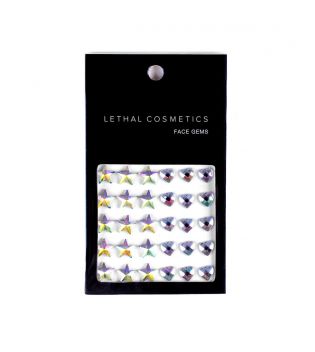 Lethal Cosmetics - Gemme adesive per il viso Face Gems - Stars + Hearts