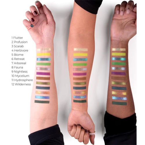 Lethal Cosmetics - Palette di ombretti MAGNETIC™ Pressed Powder Palette - Evergreen