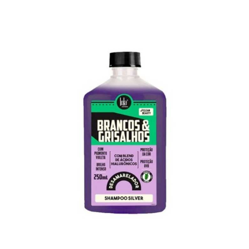 Lola Cosmetics - Shampoo tonificante argento Brancos & Grisalhos