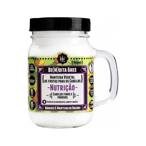 Lola Cosmetics - Maschera nutriente Be(m)dita Ghee con ananas e bacuri - Capelli fini e porosi