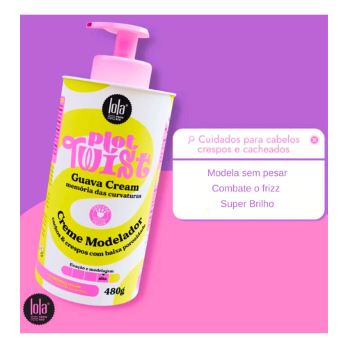 Lola Cosmetics - *Plot Twist* - Crema modellante per ricci 480g - Crema di guava