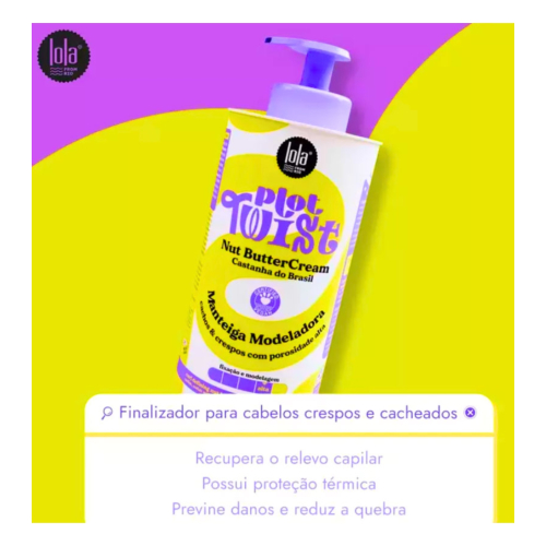 Lola Cosmetics - *Plot Twist* - Crema modellante modellante per ricci 480g - Noce del Brasile