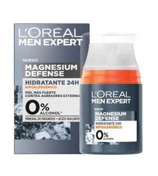 Loreal Paris - Crema Idratante Ipoallergenica Men Expert Magnesium Defense.