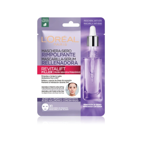 Loreal Paris - Maschera facciale filler con acido ialuronico Revitalift Filler