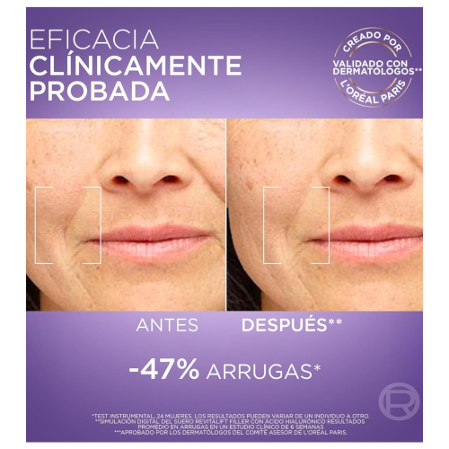 Loreal Paris - Siero antirughe con acido ialuronico + peptidi Revitalift Filler