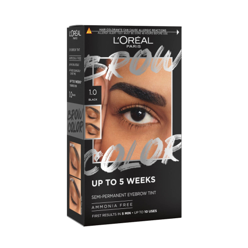 Loreal Paris - Tinta semipermanente per sopracciglia Brow Color - 1.0: Black