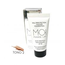M.O.I. Skincare - Fondotinta con acido ialuronico e rosa canina SPF30 Multiprotection Colour - 02