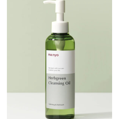 ma:nyo - *Herbgreen* - Olio detergente lenitivo per il viso