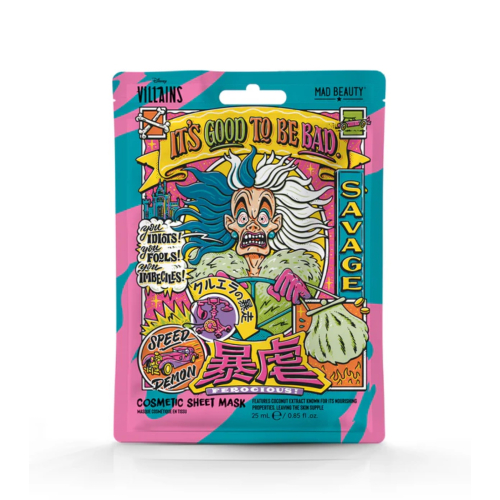 Mad Beauty - Maschera facciale Disney Villains - Cruella: It´s Good To Be Bad