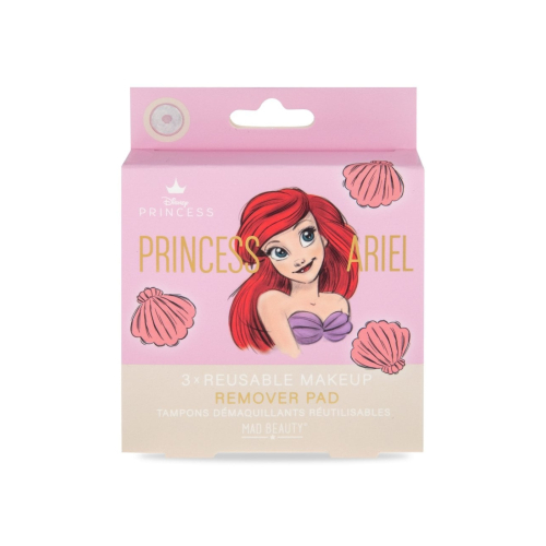 Mad Beauty - *Pure Princess* - 3 dischetti struccanti riutilizzabili - Princess Ariel