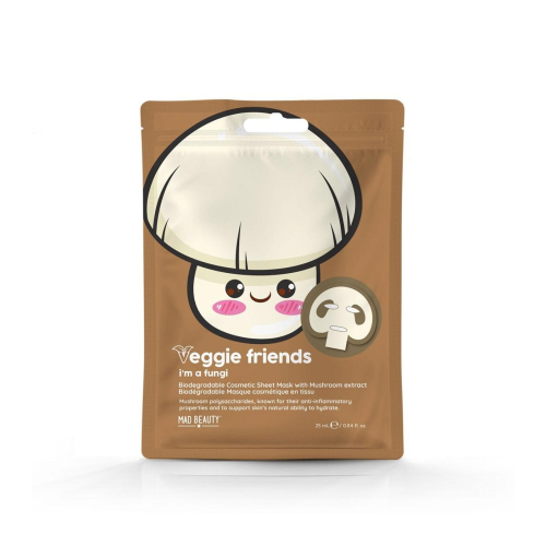 Mad Beauty - *Veggie Friends* - Maschera viso con estratto di funghi - I´m A Fungi