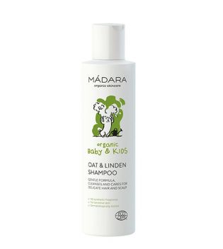 Mádara - *Organic Baby & Kids* - Shampoo per bambini con farina d'avena e fiori di tiglio