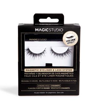 Magic Studio - Ciglia finte magnetiche + eyeliner - Volume effect