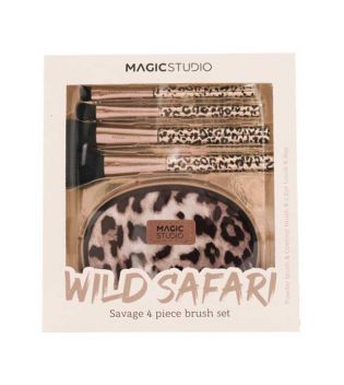 Magic Studio - *Wild Safari* - Set di 4 pennelli Savage