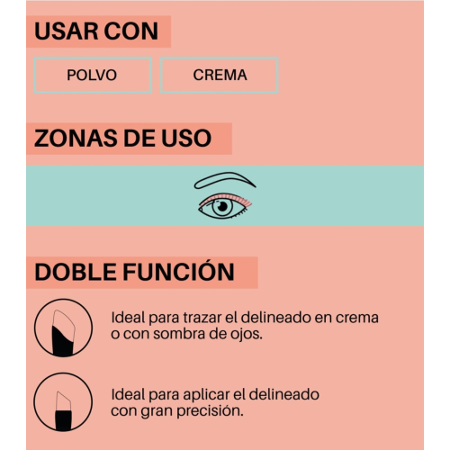 Maiko - *Duo Twist* - Pennello per eyeliner a doppia estremità - DT7