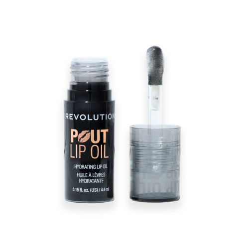Makeup Revolution - Olio per labbra Pout Lip - Midnight Black