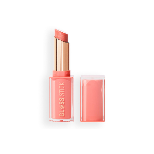 Makeup Revolution - Rossetto Pout Lip Gloss Stick - Shimmer Peach Sorbet Nude