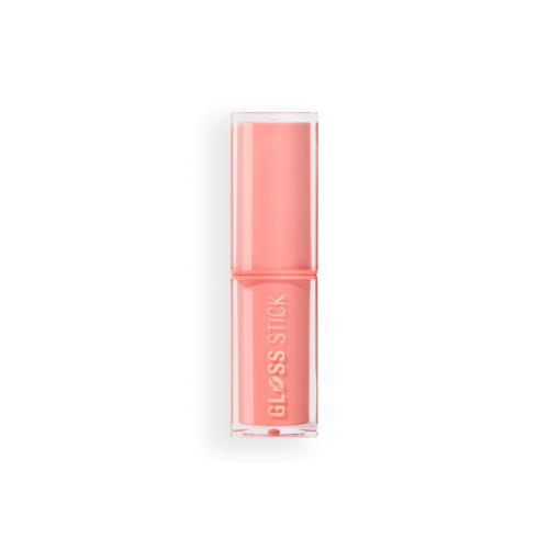 Makeup Revolution - Rossetto Pout Lip Gloss Stick - Shimmer Peach Sorbet Nude