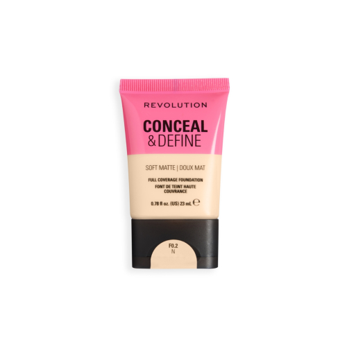 Makeup Revolution - Fondotinta Conceal & Define Soft Matte - F0.2N