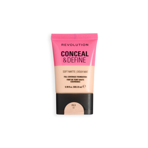 Makeup Revolution - Fondotinta Conceal & Define Soft Matte - F0.3W