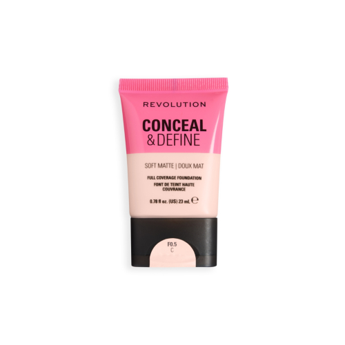 Makeup Revolution - Fondotinta Conceal & Define Soft Matte - F0.5C