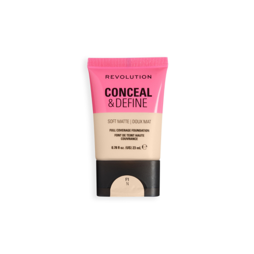 Makeup Revolution - Fondotinta Conceal & Define Soft Matte - F1N