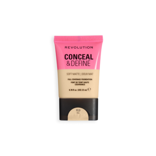 Makeup Revolution - Fondotinta Conceal & Define Soft Matte - F2.5NC