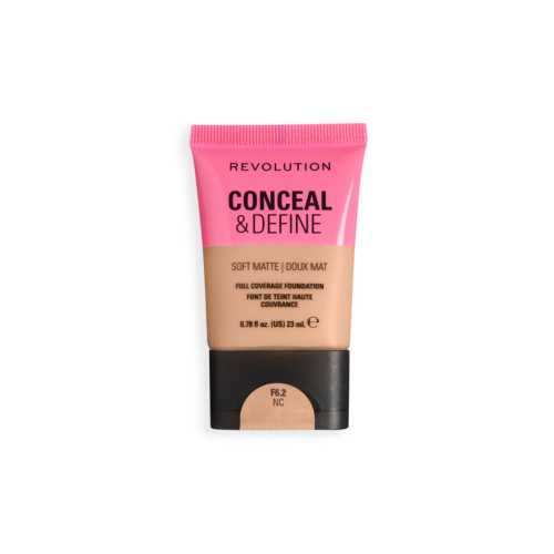 Makeup Revolution - Fondotinta Conceal & Define Soft Matte - F6.2NC