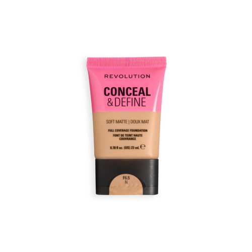 Makeup Revolution - Fondotinta Conceal & Define Soft Matte - F6.5N