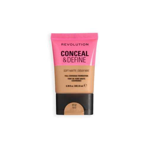 Makeup Revolution - Fondotinta Conceal & Define Soft Matte - F7.2NW