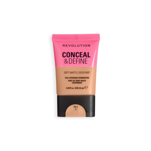 Makeup Revolution - Fondotinta Conceal & Define Soft Matte - F8.2N
