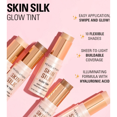Makeup Revolution - Base trucco in stick Skin Silk Glow Tint Sheer Foundation - Fair Neutral Cool