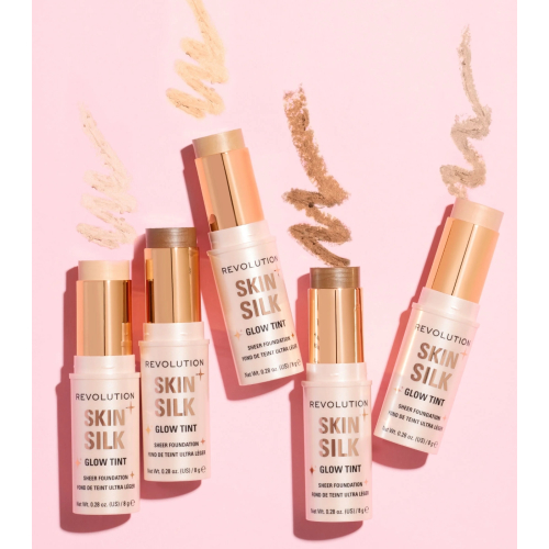 Makeup Revolution - Base trucco in stick Skin Silk Glow Tint Sheer Foundation - Medium Tan Neutral