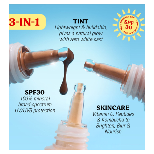 Makeup Revolution - Fondotinta Superdewy Skin Tint SPF30 - Medium Tan Warm