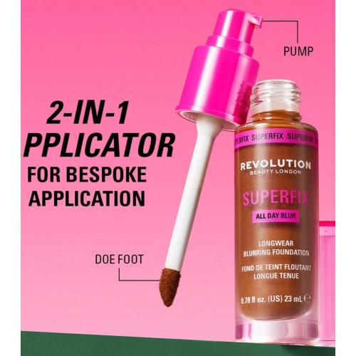 Makeup Revolution - Fondotinta Superfix 16H Blur - F1N