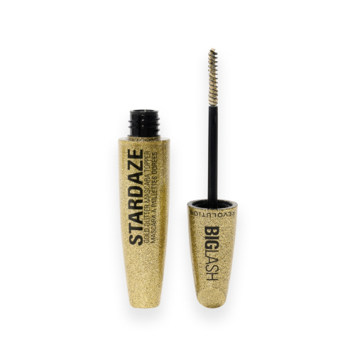 Makeup Revolution - Lucidatura di capelli, sopracciglia e ciglia Big Lash Stardaze - Stardust Gold