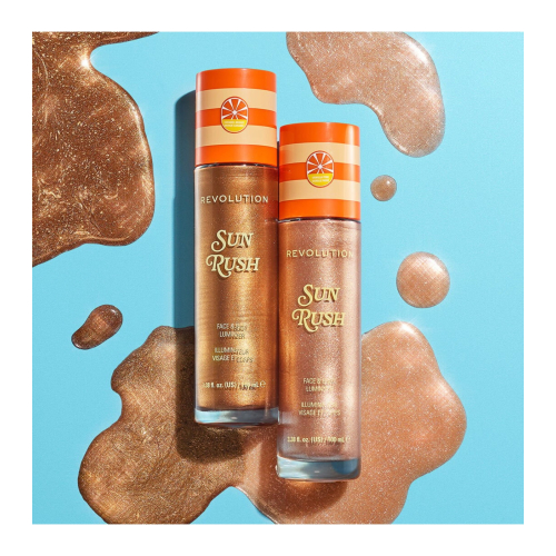 Makeup Revolution - *Club Riviera* - Illuminante per il corpo Sun Rush - Caramel Bronze