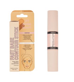 Makeup Revolution - Fast Base Stick Contour & Highlighter - Fair