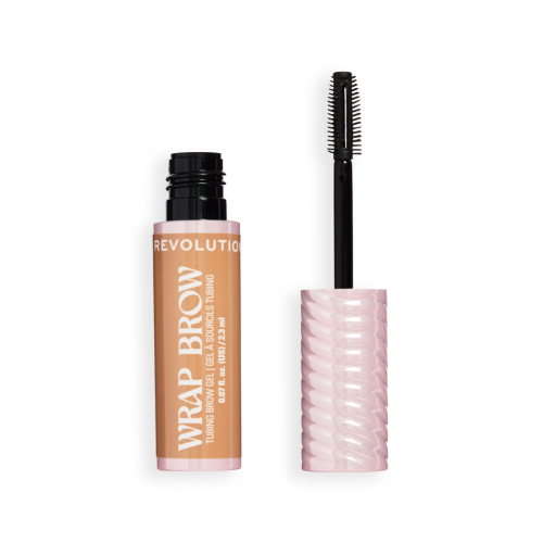 Makeup Revolution - Gel per sopracciglia Wrap Brow - Cool Medium Brown