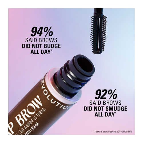 Makeup Revolution - Gel per sopracciglia Wrap Brow - Dark Brown