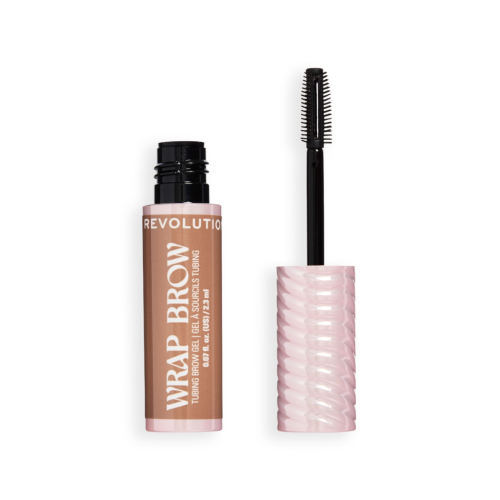 Makeup Revolution - Gel per sopracciglia Wrap Brow - Warm Medium Brown