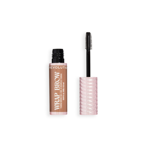 Makeup Revolution - Gel per sopracciglia Wrap Brow - Warm Medium Brown