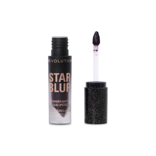 Makeup Revolution - Rossetto liquido opaco con brillantini Star Blur - Midnight Eclipse