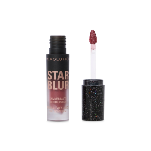 Makeup Revolution - Rossetto liquido opaco con brillantini Star Blur - Moonlit Rose