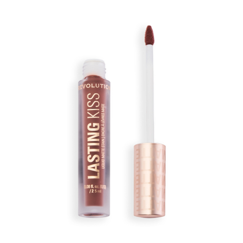 Makeup Revolution - Rossetto liquido opaco Lasting Kiss - Spiced Brown