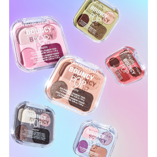 Makeup Revolution - Mini palette di ombretti Bouncy Pop - Evergreen
