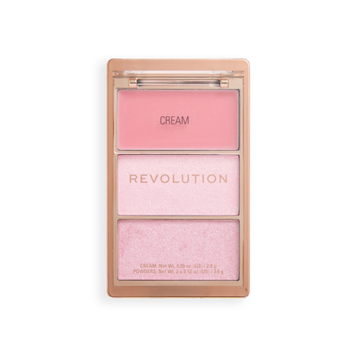 Makeup Revolution - Highlight Icon Palette di illuminanti - Pink Posse