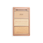 Makeup Revolution - Highlight Icon Palette di illuminanti - Rosy Gold Glow