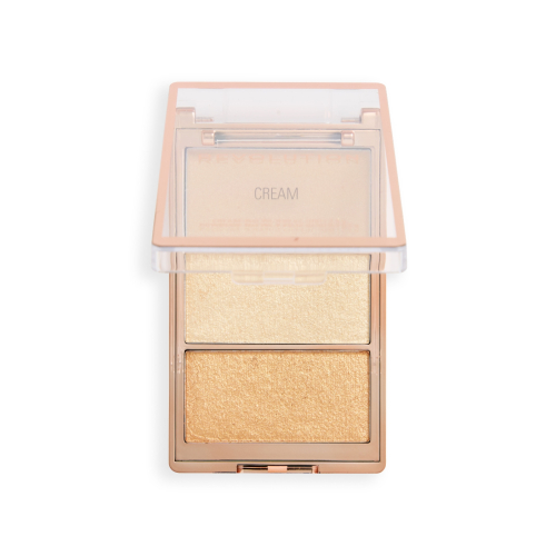 Makeup Revolution - Highlight Icon Palette di illuminanti - Rosy Gold Glow
